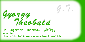 gyorgy theobald business card